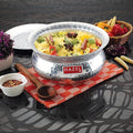 Hazel Aluminium Hammered Finish Cooking Pot Handi with Lid 29 cm with 6700 ml Capacity